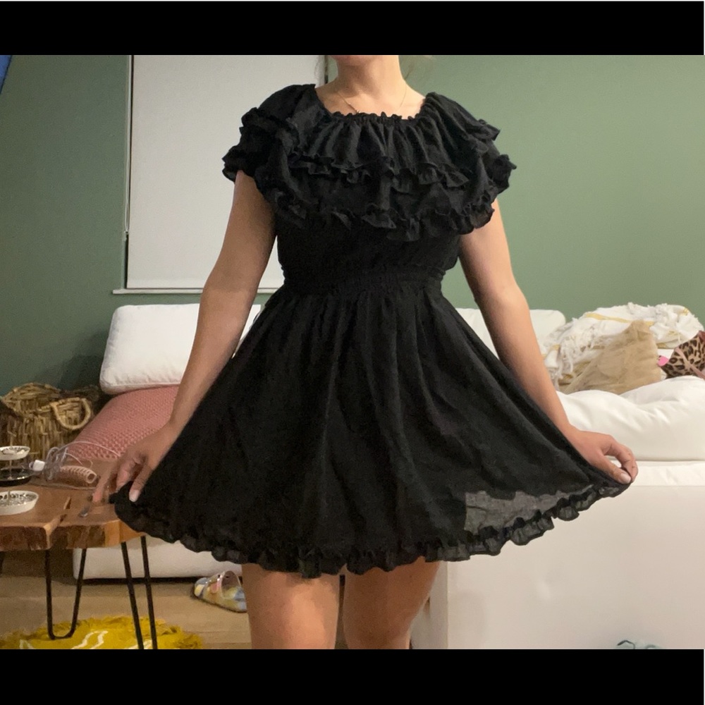 A black dress